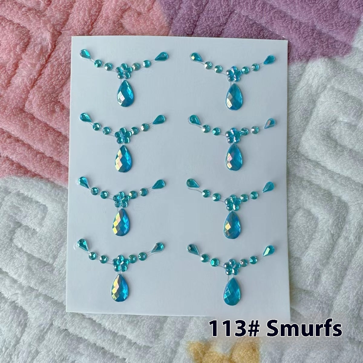 Comes With Sticky Pearl Stick-on Crystals Transparent Photo Shoot