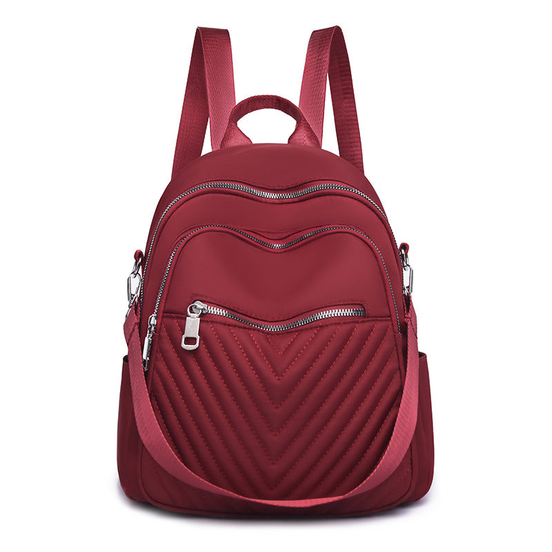 Ladies New Large Capacity Embroidery Thread Oxford Cloth Fashion Travel Backpack