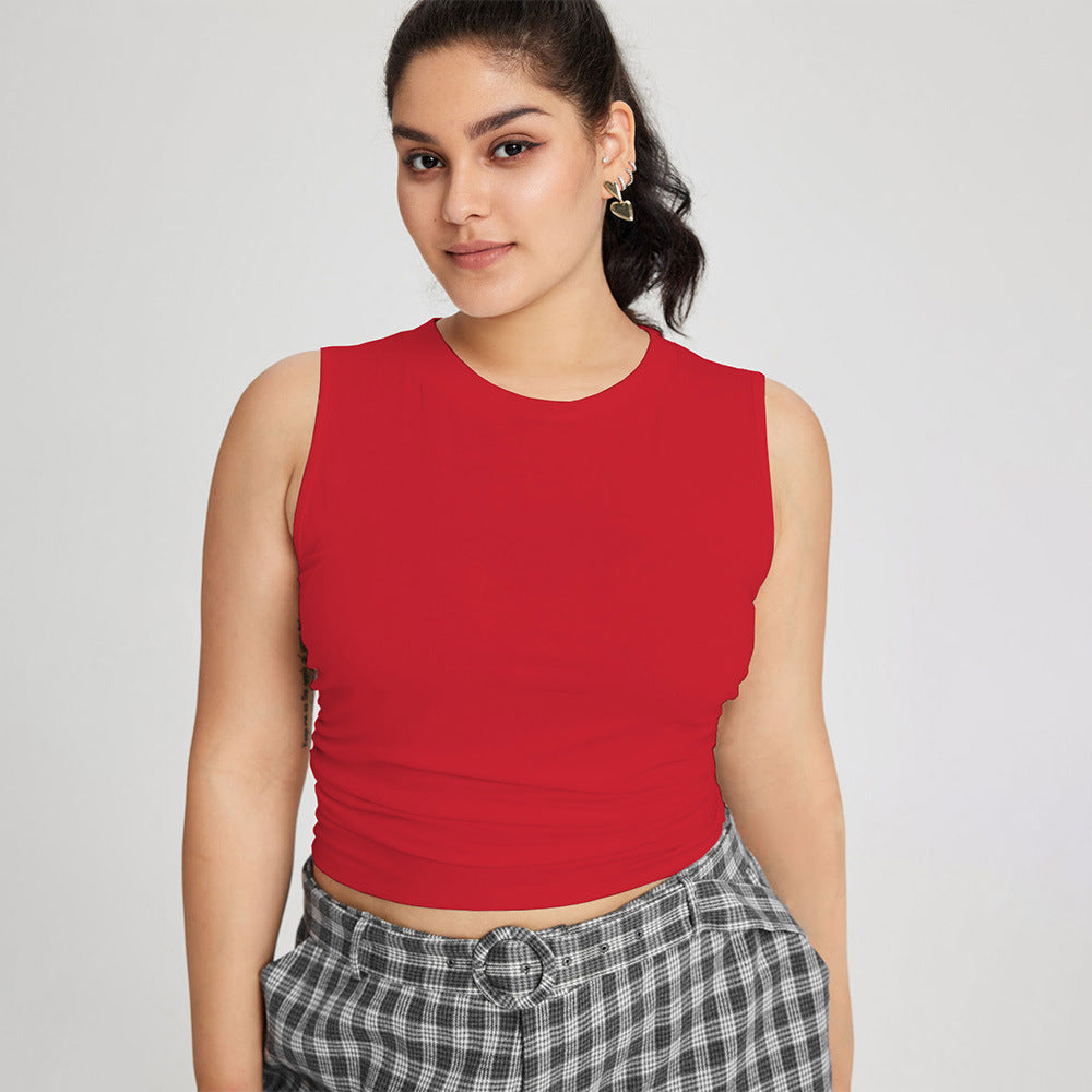 Simple Casual Versatile And Breathable Fitted Tank Top