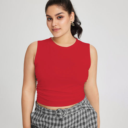 Simple Casual Versatile And Breathable Fitted Tank Top
