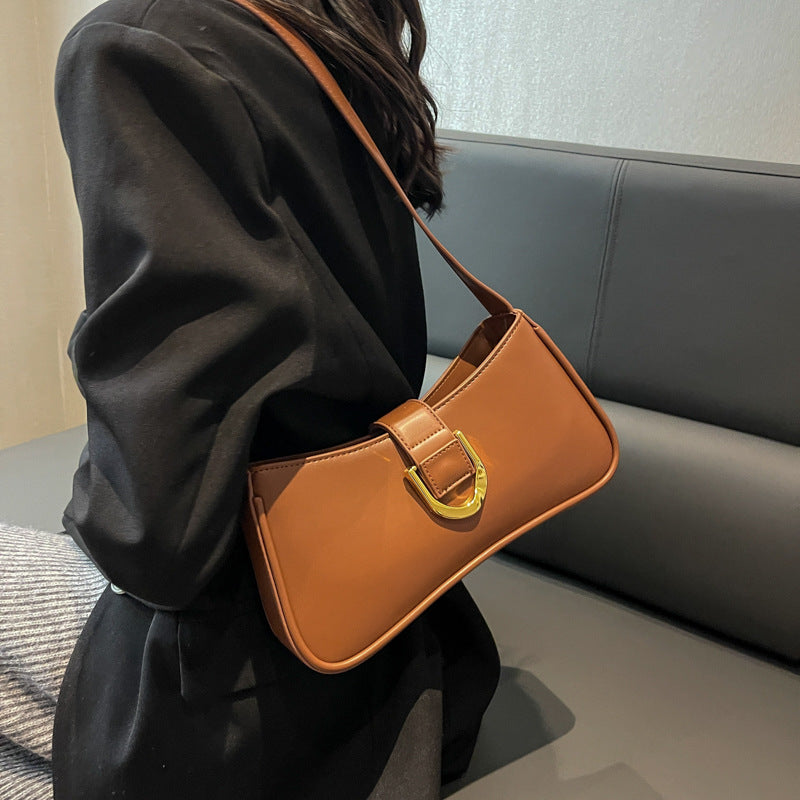 Small Bag Women's Bag Niche Design One Shoulder Underarm Bag Baguette Bag Ladies Backpack