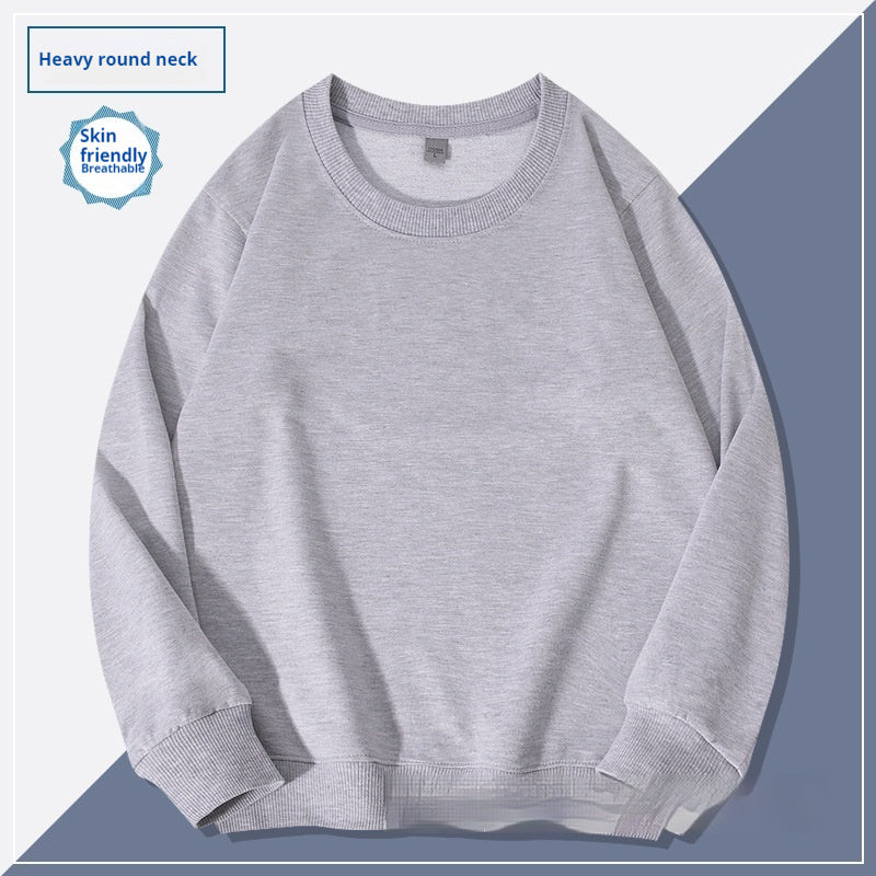 Herre Hættetrøje med Rund Hals Ensfarvet Par T-shirt