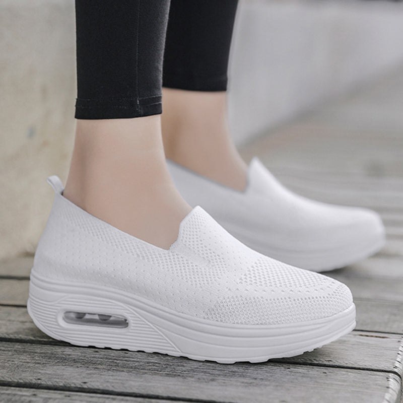Mesh Air Cushion Gåsko til Damer Med Tykke Såler