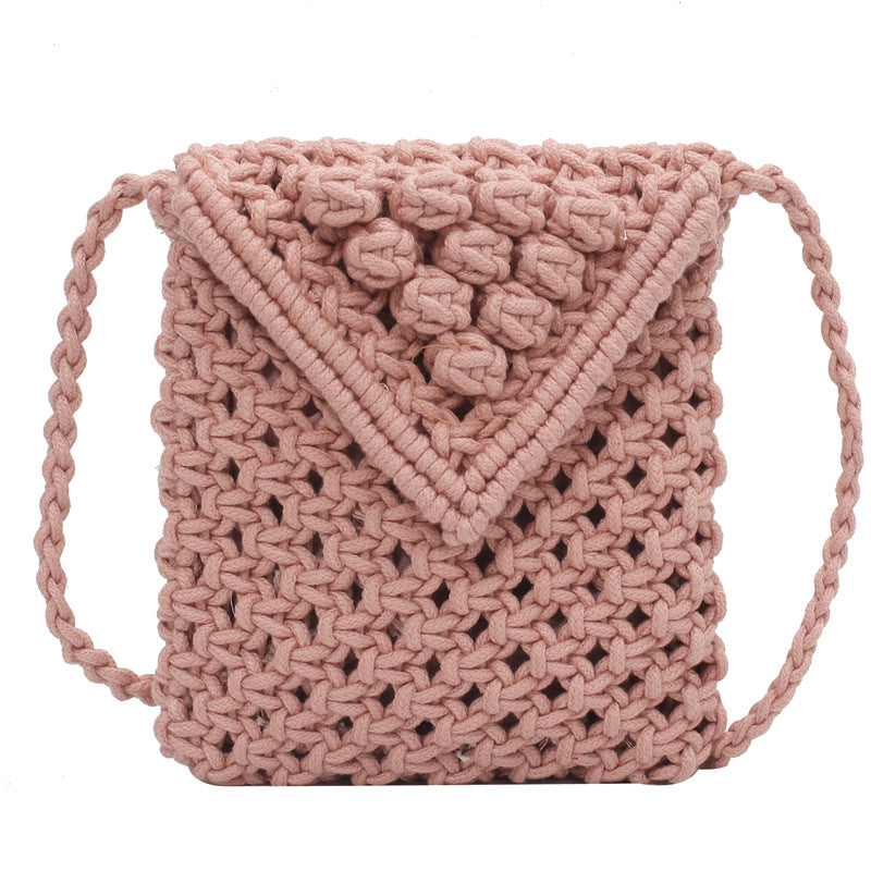 Woven Bag Fashion One-shoulder Western Style Messenger Texture