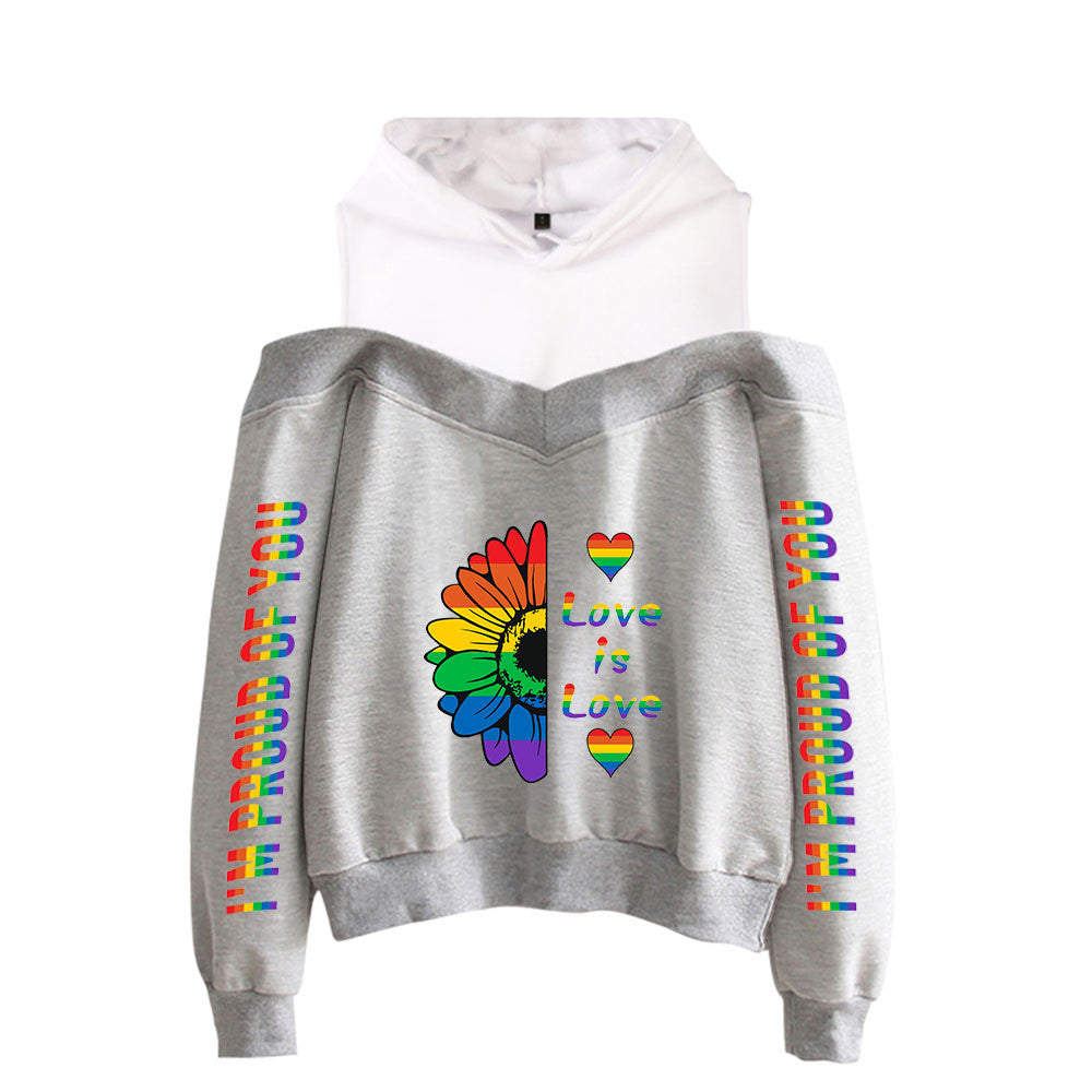 New Sexy Off-the-shoulder Hoodie For Women