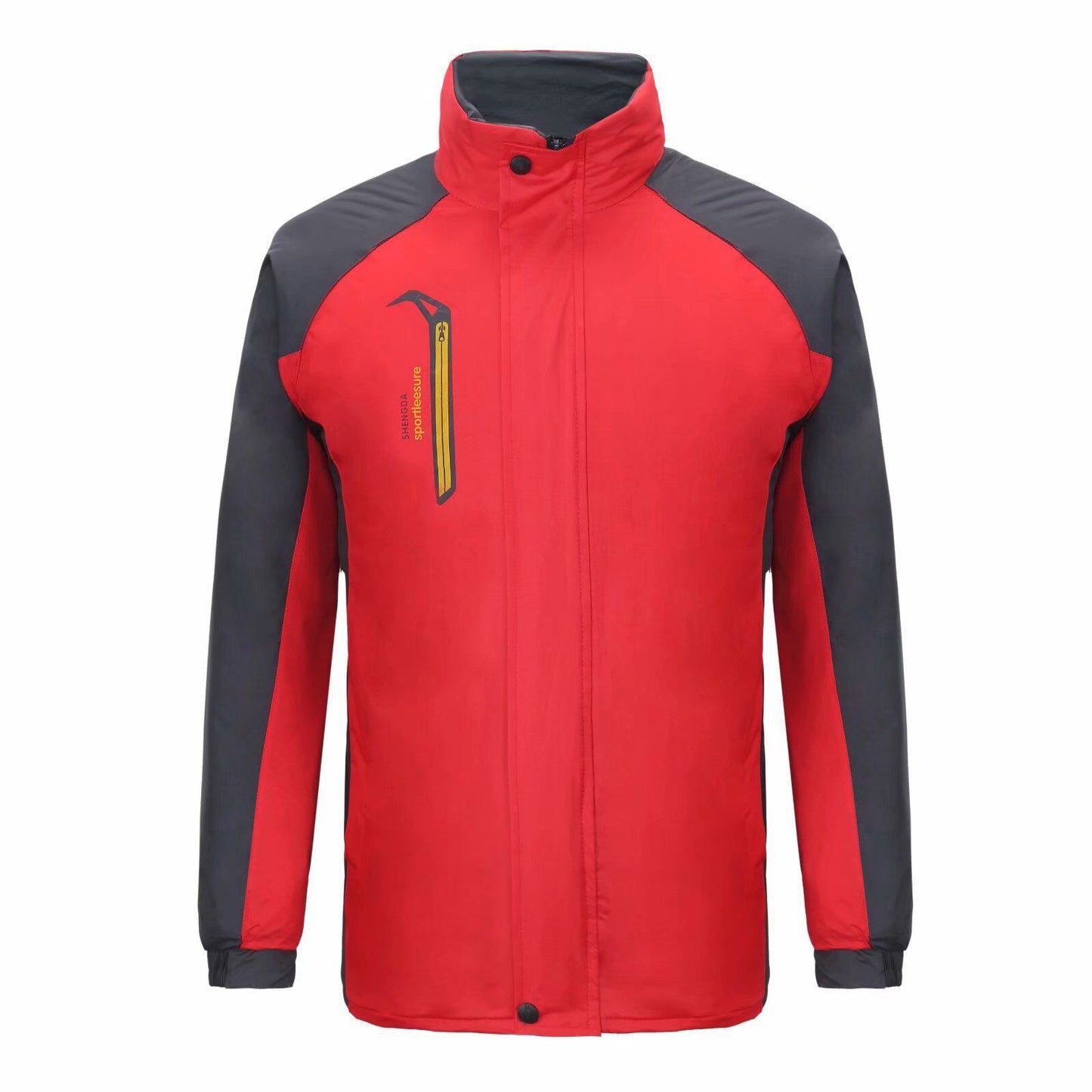 Men's And Women's Winter Fleece-lined Shell Jacket Outdoor Keep Warm