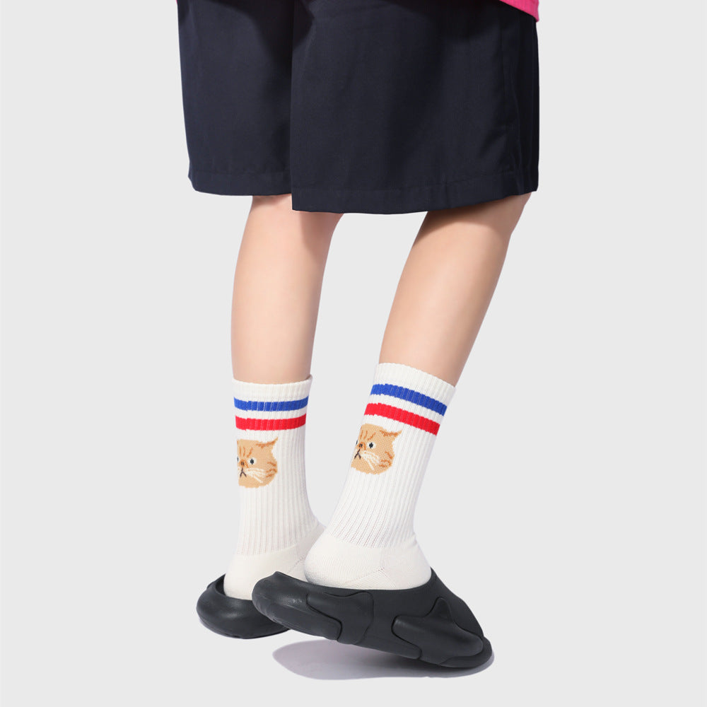 Cathead Two Bar Terry Socks With Thick Towel Sole