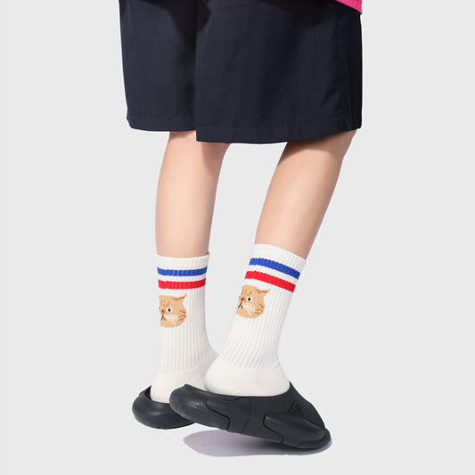 Cathead Two Bar Terry Socks With Thick Towel Sole