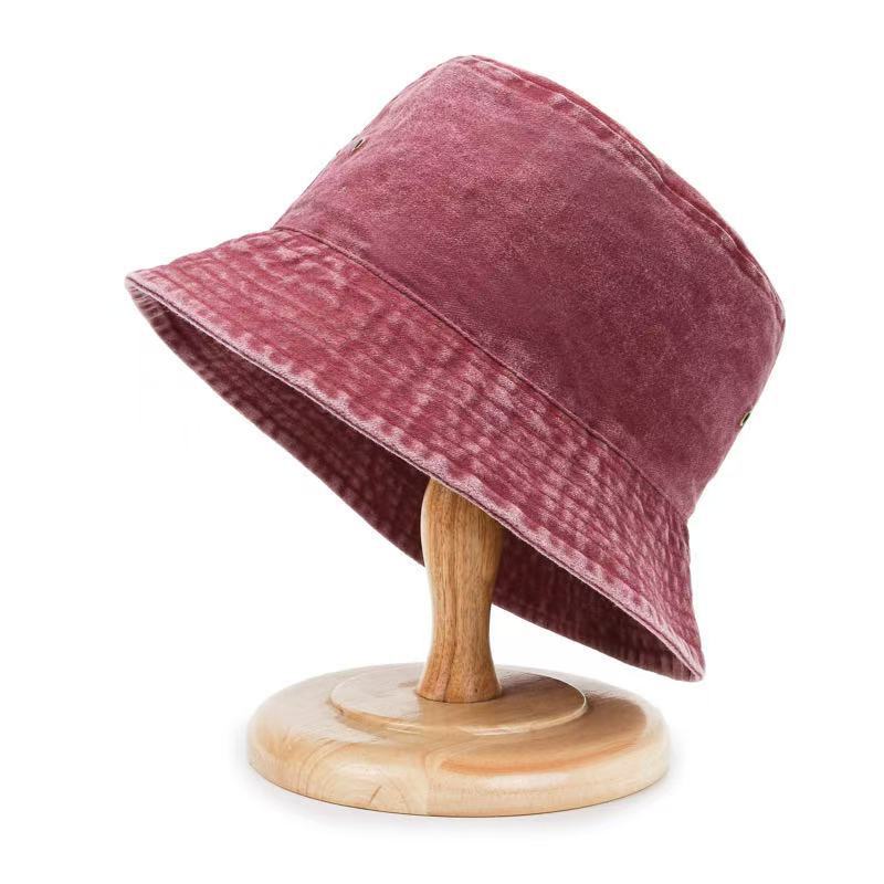 Women's Washed Denim Sun-Protective Bucket Hat