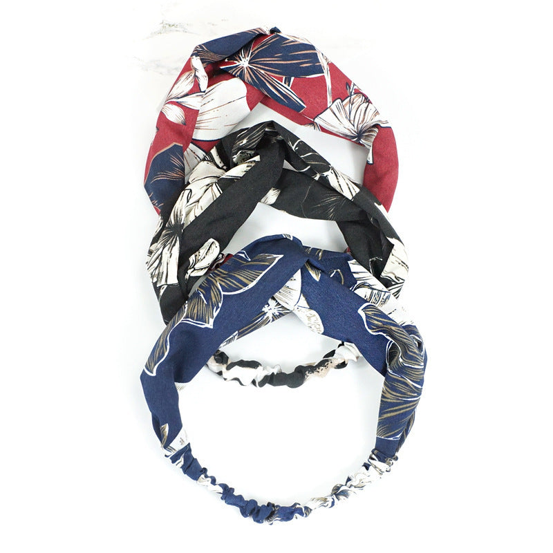 Creative Temperament Print Dark Headband Match Every Color