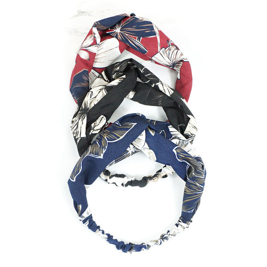 Creative Temperament Print Dark Headband Match Every Color