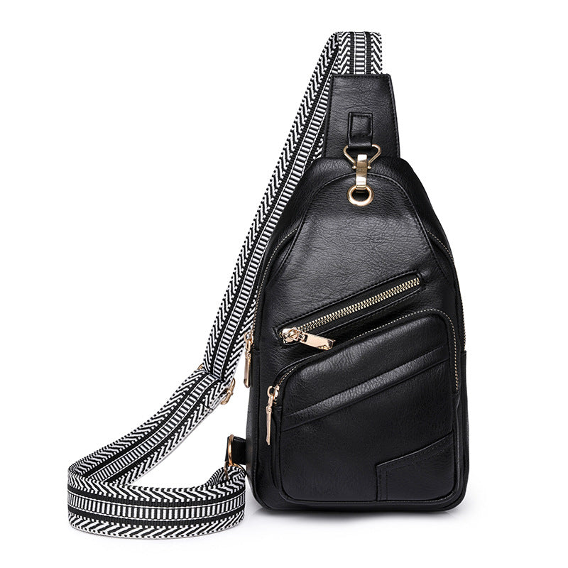 Women's Chest Large Capacity PU Bag