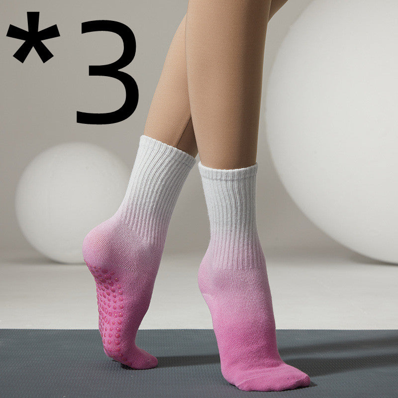 Women's Fashion Tie Dye Anti-Slip Mid Tube Socks