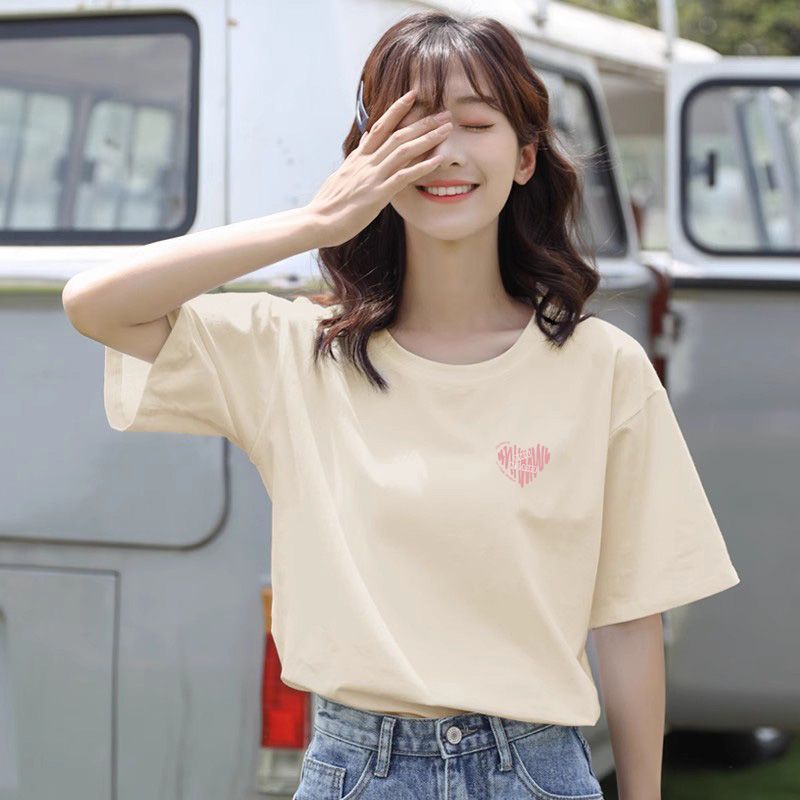 Loose-fitting New Mid-length Short-sleeve Style For Spring And Summer