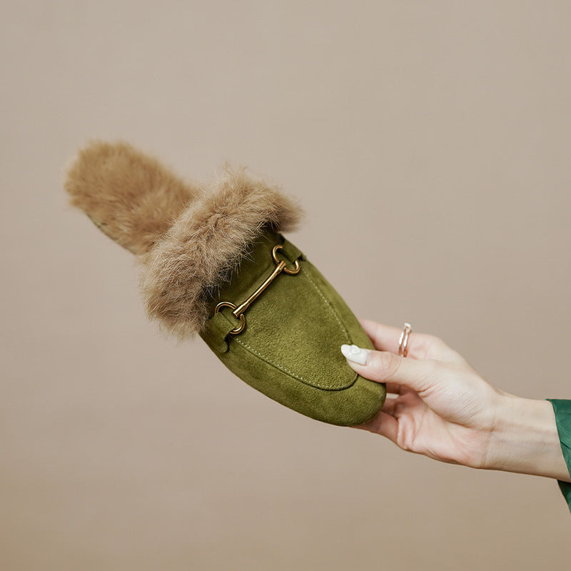 Fluffy Sheep And Suede Bunny Slippers