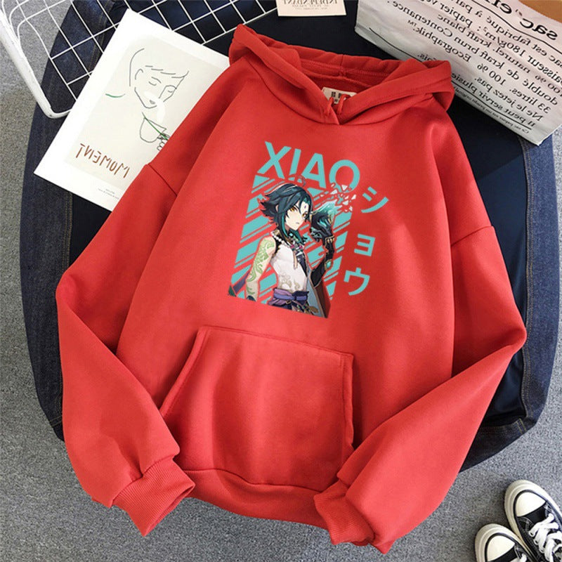Couple Fleece Hooded Pullover Sweater