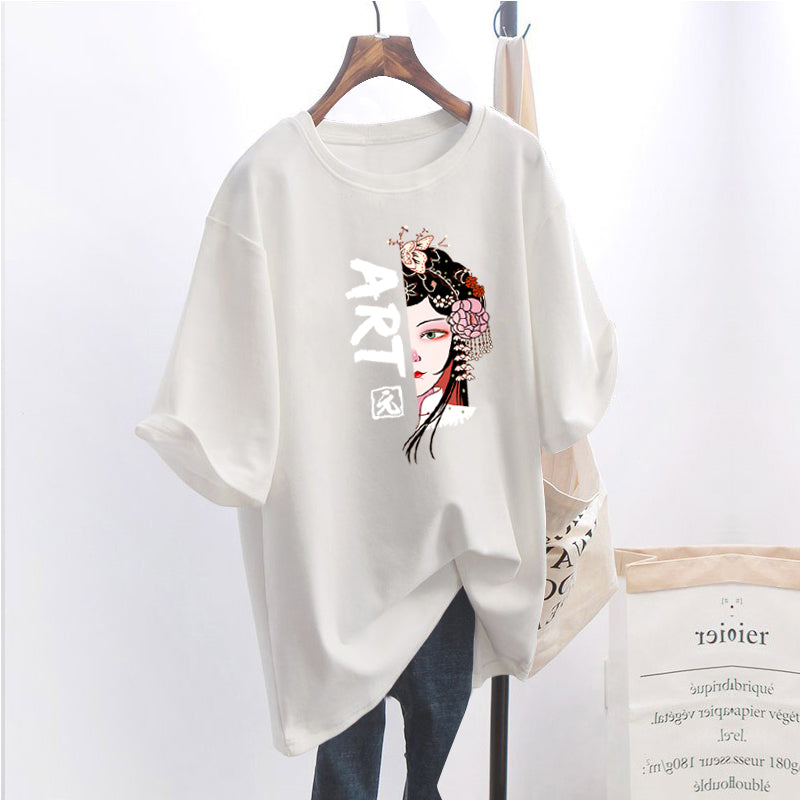 Loose Plus Size Women's Short Sleeve T-shirt