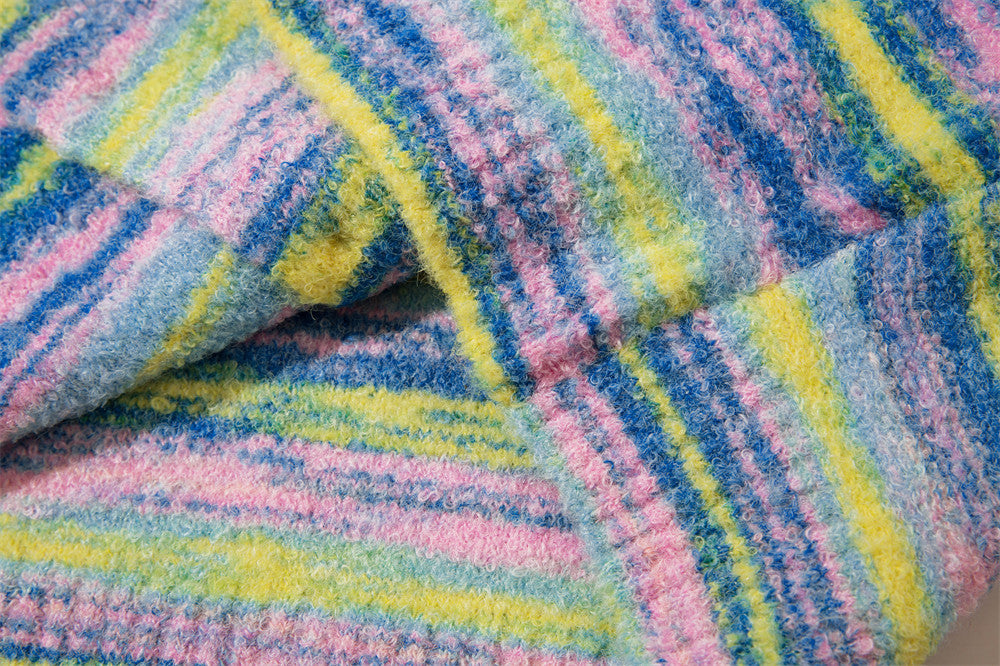 Autumn And Winter Men's Striped Cardigan Sweater