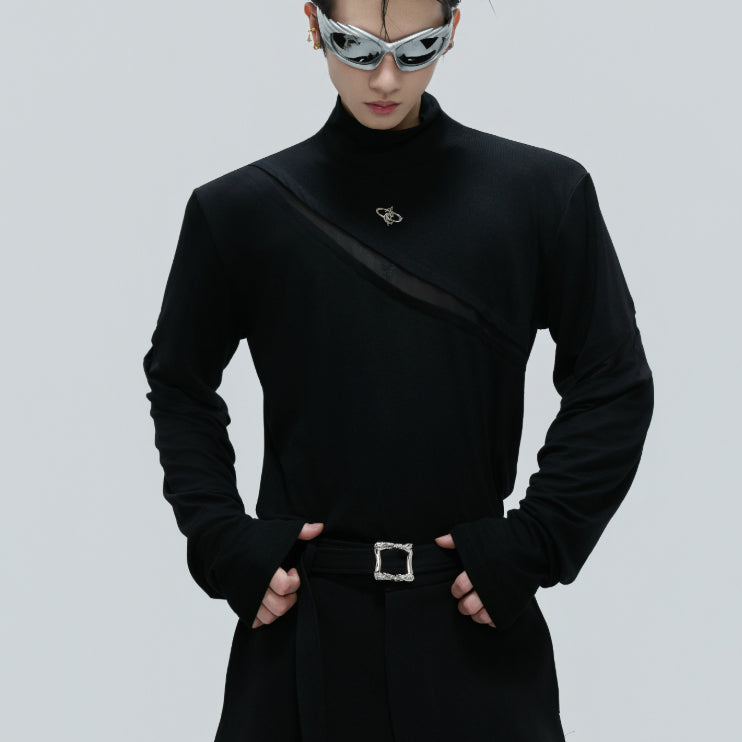 Niche Turtleneck Deconstructed Bottoming Shirt