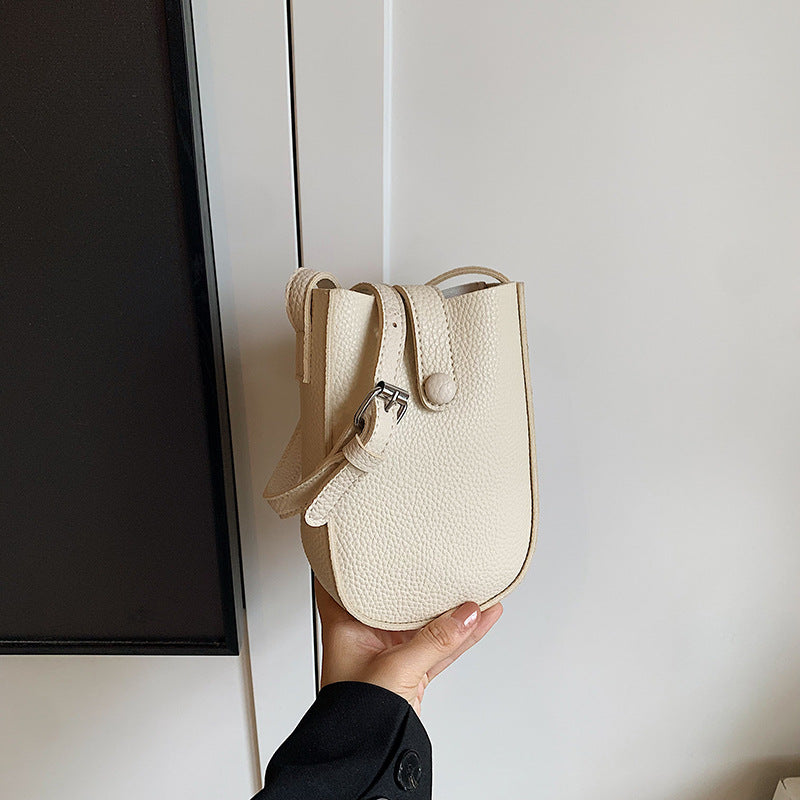 Lightweight Soft Leather Mobile Phone Shoulder Messenger Bag