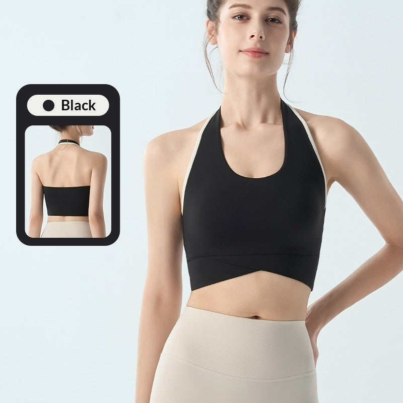 Yoga Top With Wide Shoulder Straps And A Secure Chest Pad