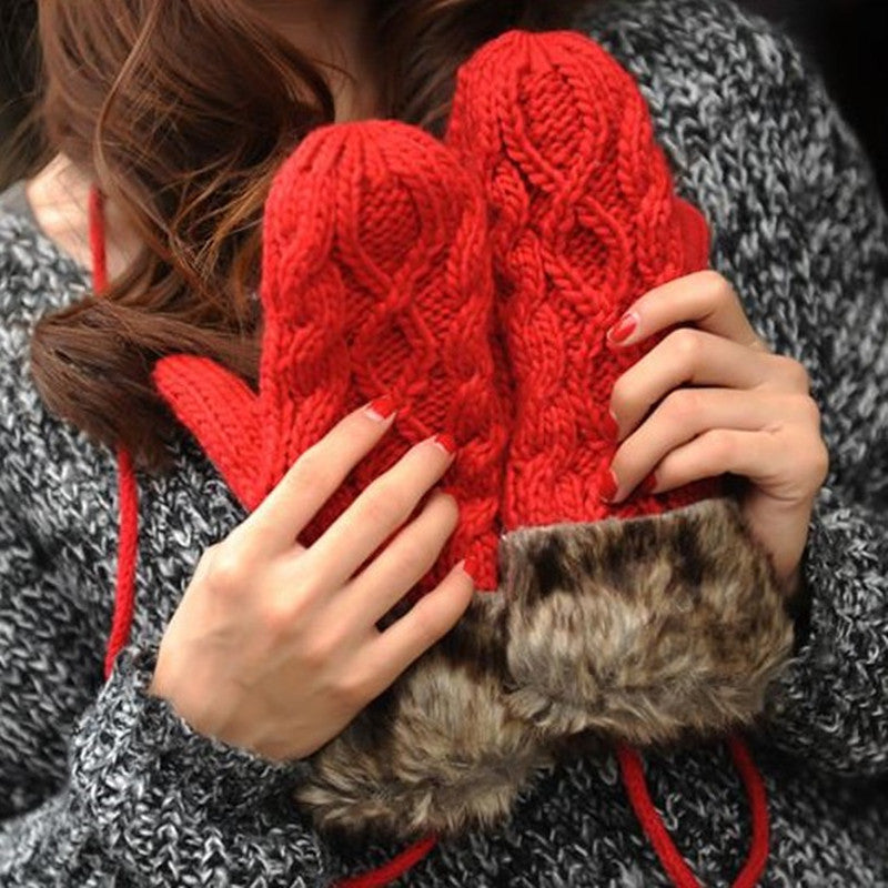 Women's Fashion All-match Fleece Thick Warm Wool Hat