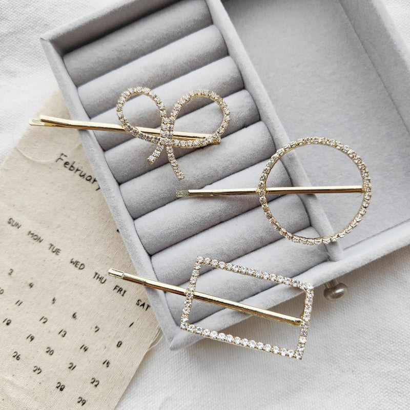 South Korea Rhinestone Butterfly Barrettes Temperament Fringe Bobby Pin