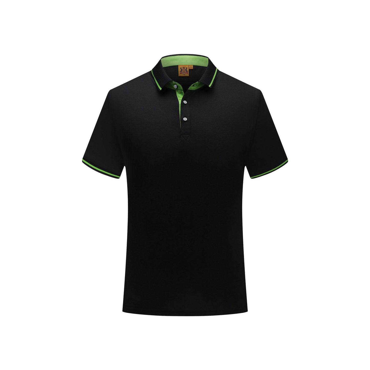 Lapel Embroidery Cotton Short-sleeved T-shirt