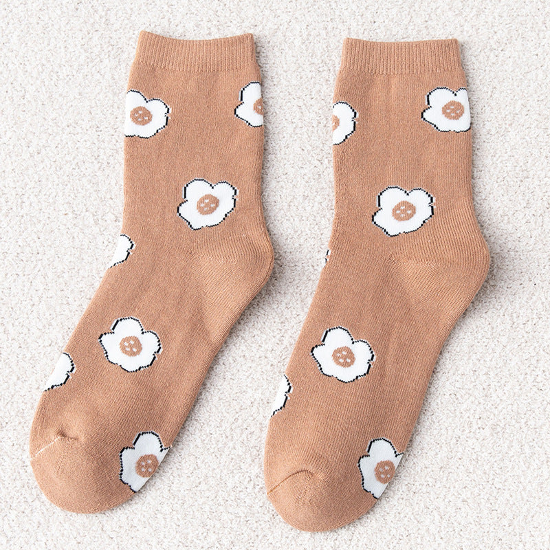 Women's Mid Tube Winter Stockings Spring And Autumn Fleece Terry Sock