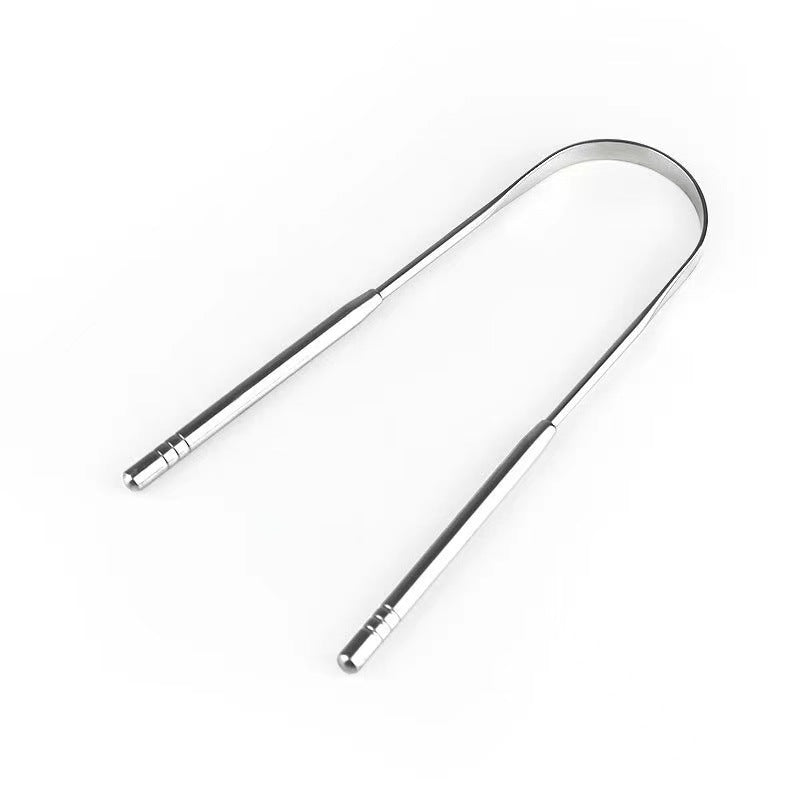 Stainless Steel Non-oral Care Tool Tongue Double-sided U-shaped Tongue Scraper