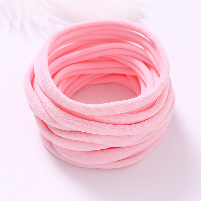 European And American INS Seamless Nylon Fine Hair Band Children's Hair Ring Handmade DIY Baby Headband