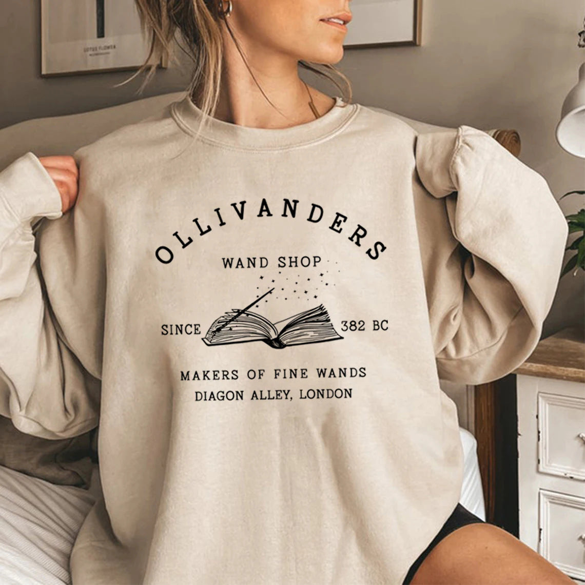 Troldmandsboghandel Sweatshirt Sweater Magisk Troldmands Hættetrøjer