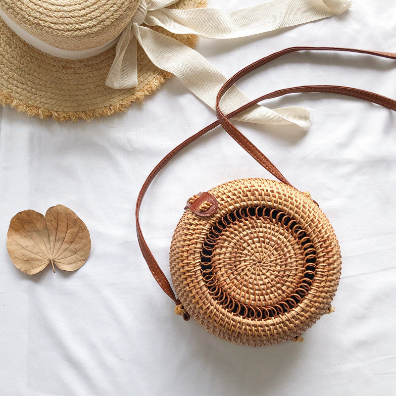 Vintage Versatile Crossbody Woven Casual Straw Bag