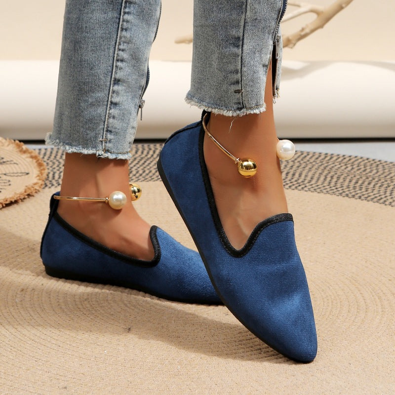 Flat Round Toe Pumps Women's Lazy Fashion All-matching