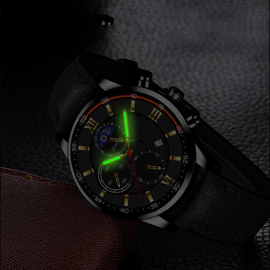 Fully Automatic Calendar Luminous Quartz Watch