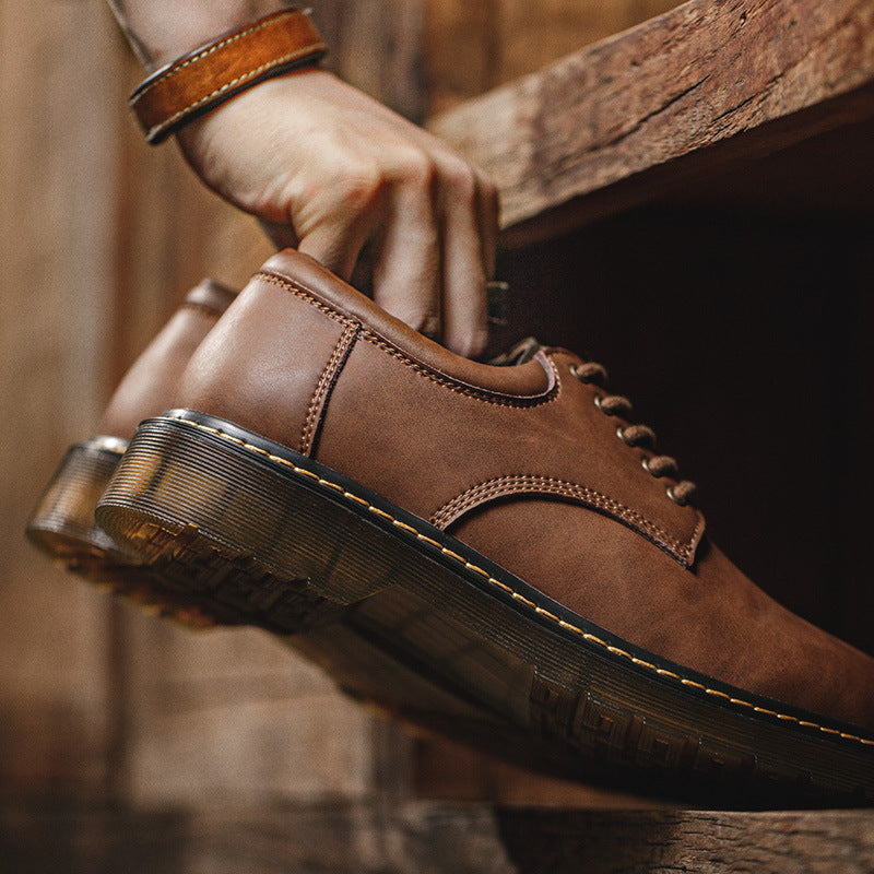 Retro Tooling Men's Casual Leather Shoes