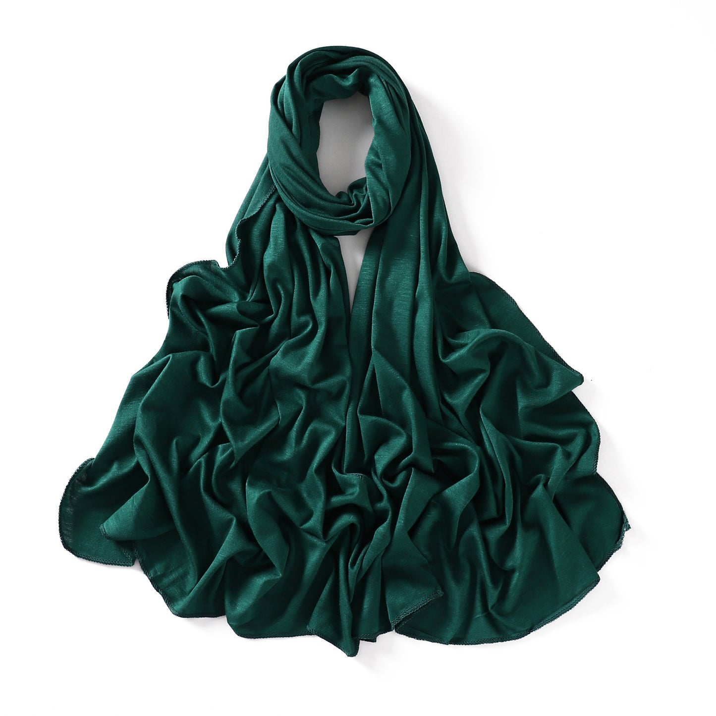 Colors Solid Color Modal Scarf Small Size Monochrome Jersey Veil Mercerized Cotton Scarf