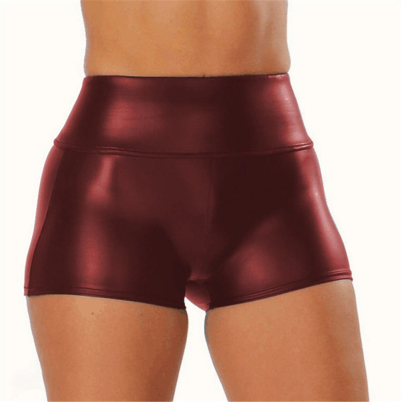 Bodycon Hip-hugging Nightclub Outfit Leather Shorts