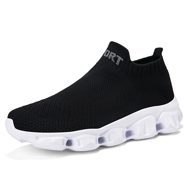 Fly-knit Socks Shoes Soft Bottom Slip On Lovers Shoes