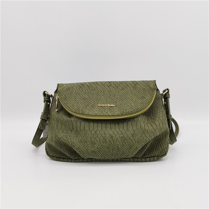 One Shoulder Zipper Flap Bag Women's Cross Body Bag