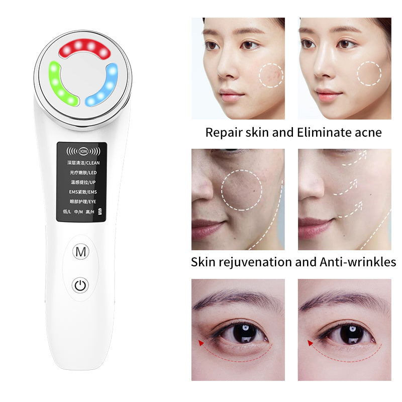 Facial Lifting Massage Rejuvenation Cleansing Ion Export And Import Instrument