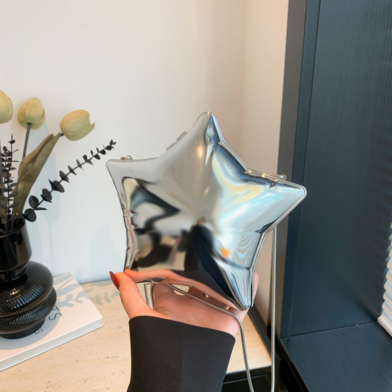 Glossy Shiny Clutch Crossbody Bag  Acrylic