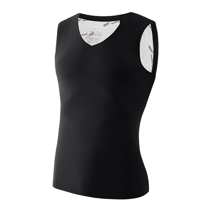 Men's Seamless Padded Down-filled Thermal Vest