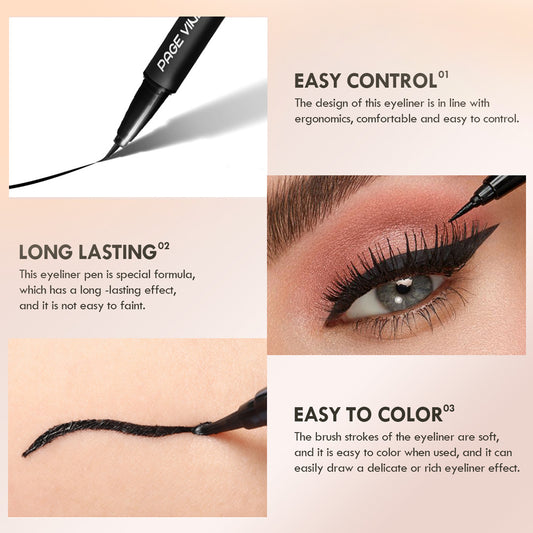 Color Liquid Eyelinerwaterproof Sweatproof Long-lasting And Smudge-proof