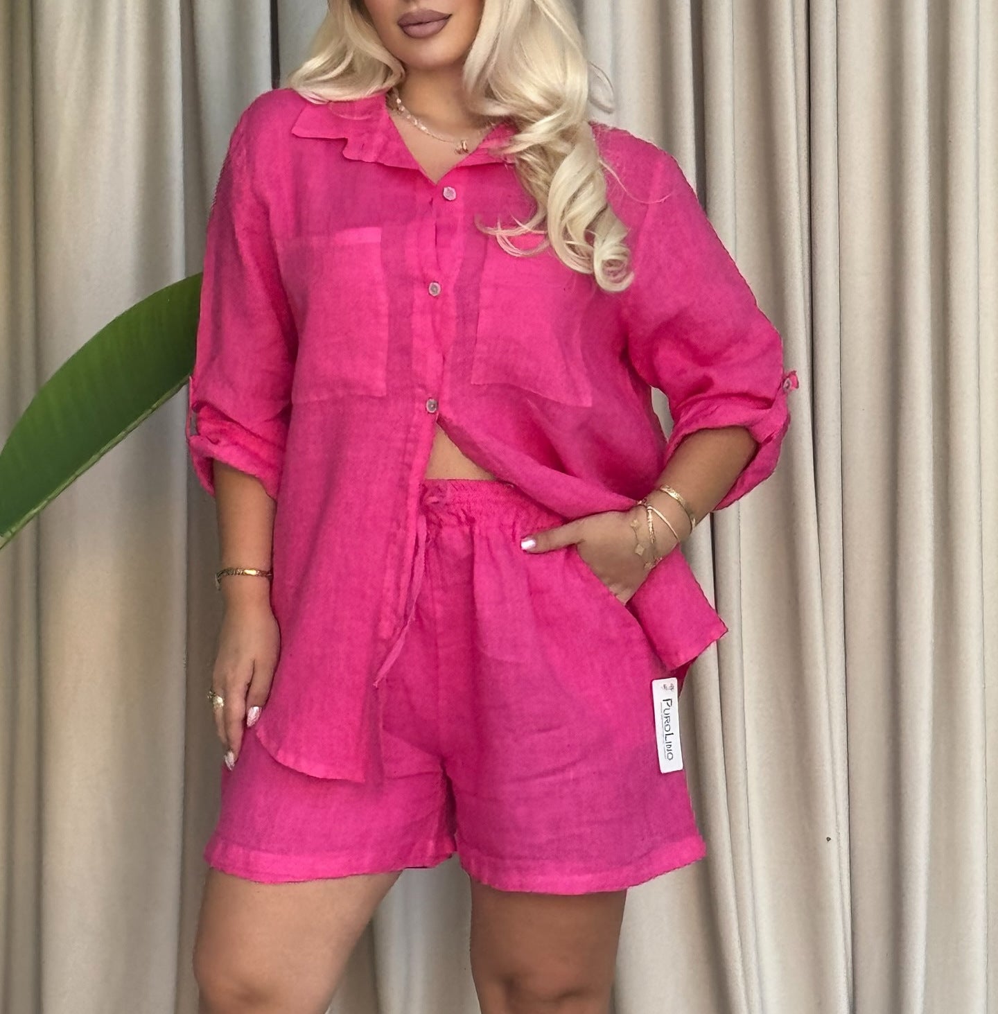AutumnWinter Long Sleeve Shirt And Loose Pants Two Piece Set