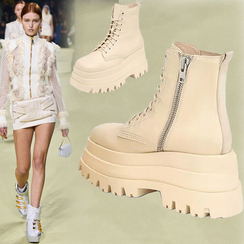 Fashion Lace-up Martin Knight Women's Ankle Boots