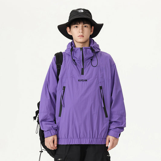Amerikansk retro halfzip-jakke