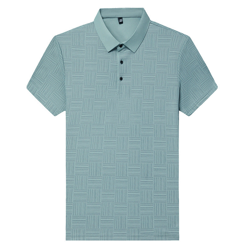 Slim Fit Åndbar Ny Herre Lapel T-shirt