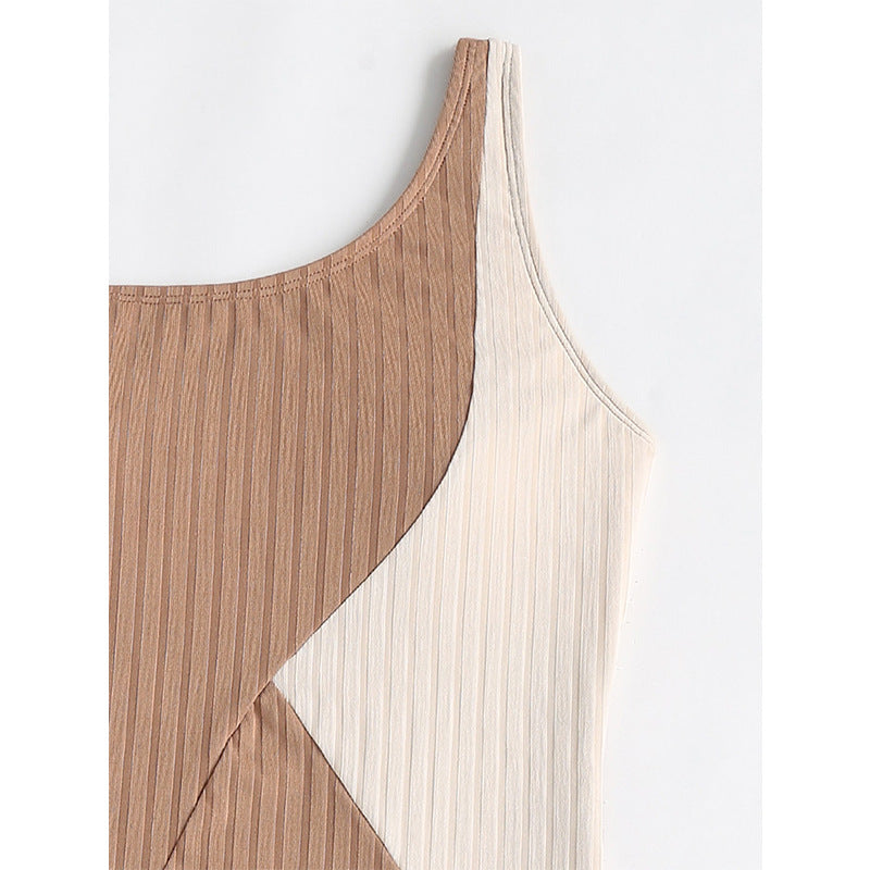 Girl's Swimsuit One-piece Shoulder Stitching