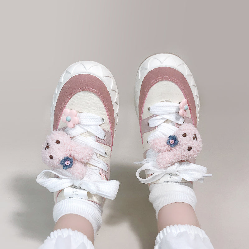 Girls Heart Canvas Shoes Low Top